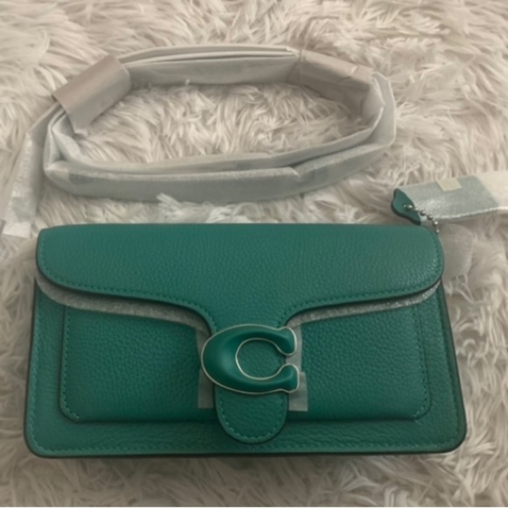 Coach Tabby Leather Clutch with Chain Strap Small - Picture 7 of 7